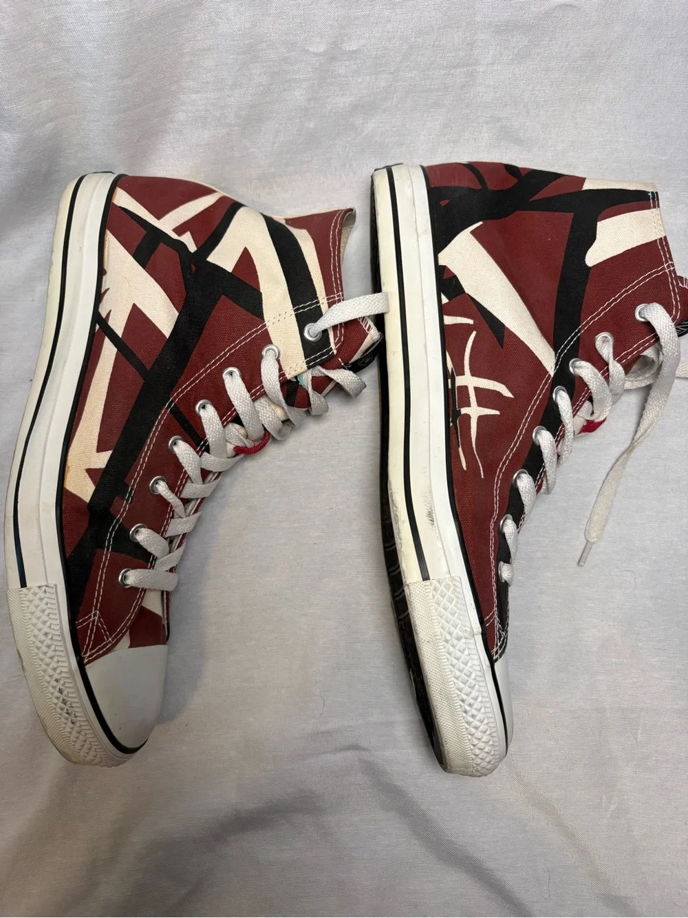 Eddie Van Halen EVH 5150 Frankenstein Stripe High Top Sneakers Men's (14) EV029